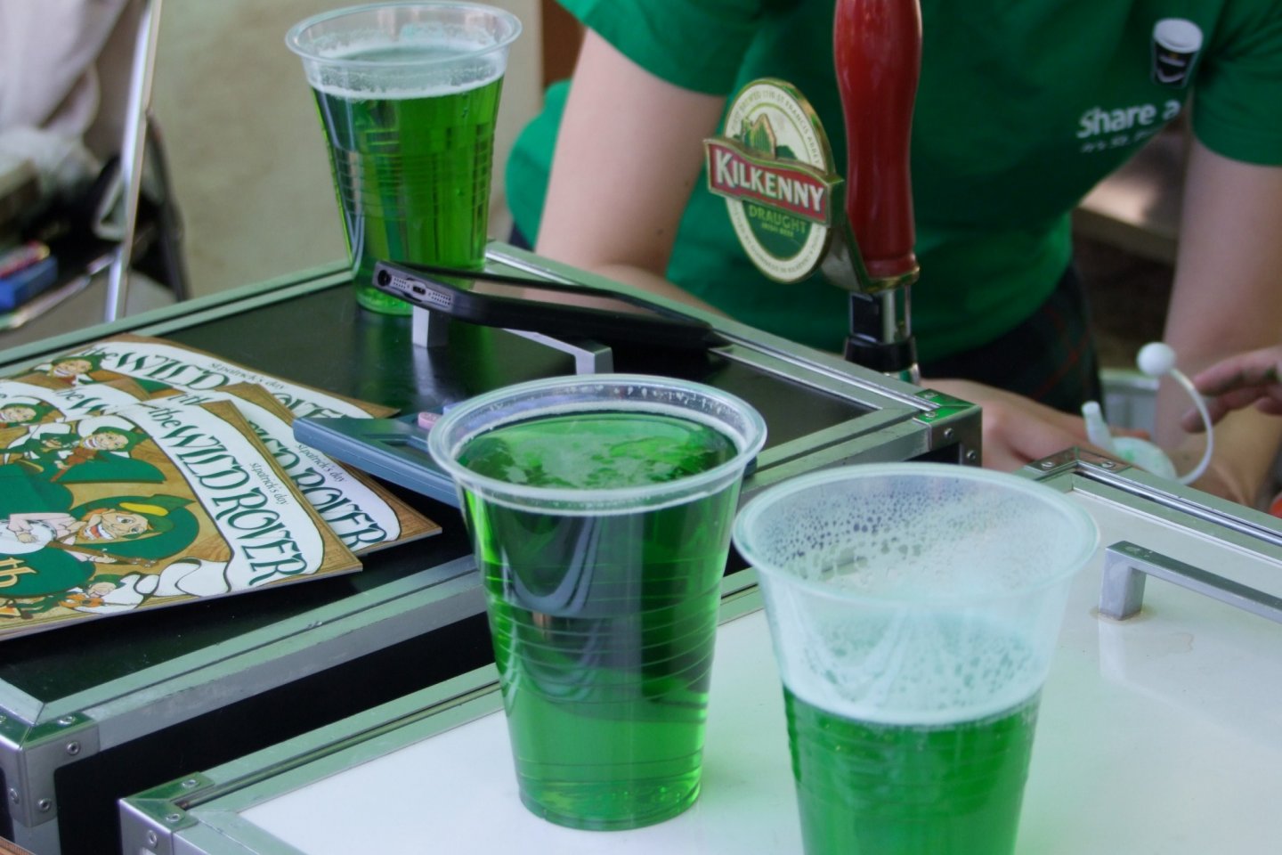 Green beer is a St. Patrick's Day tradition