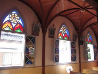Stained-glass windows of Ekukuro Church