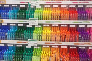 Some of the ten million kinds of pens at Tokyu&nbsp;Hands