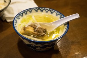 The ox tail soup