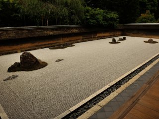 &#39;Rock Garden&#39;, a symbol of Ryoan-ji Temple. This garden can be interpreted in many ways, depending on each viewer&#39;s thought or beliefs
