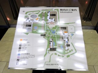 Map of the three Prince Hotels in Takanawa and the International Convention Center Pamir