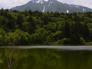 Nice reflexions of Mt. Rishiri at Himenuma Pond