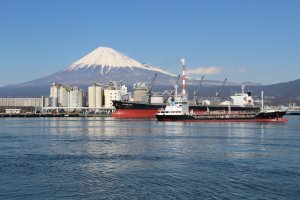 View of Mount Fuji from Tagonoura Port