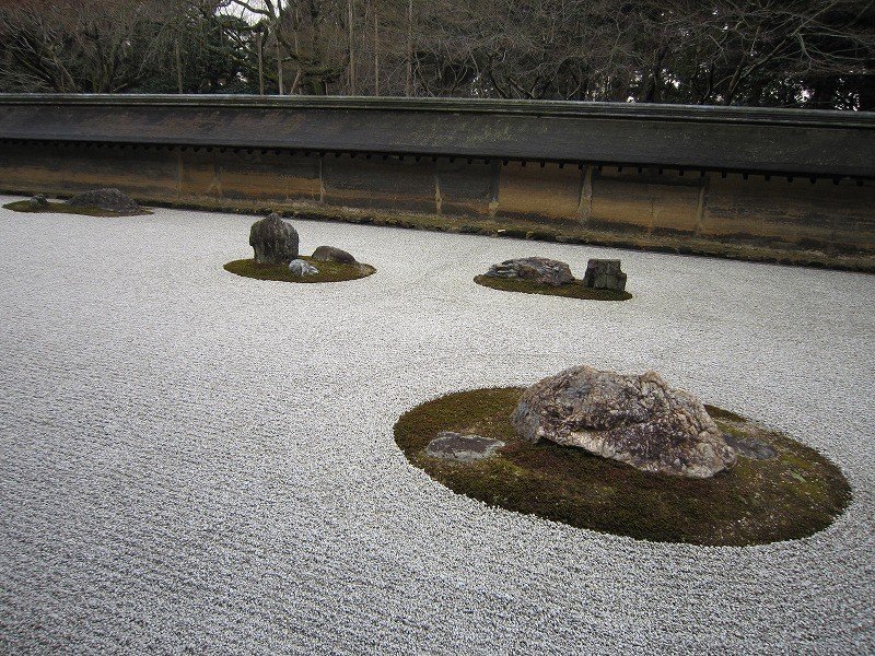 Complete view of the rock garden