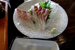 Sashimi of sea bream (&#39;tai&#39; in Japanese)