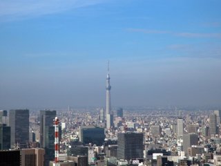 The second observation deck also gives a great view of the Tokyo Sky Tree.