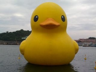 “The rubber duck is soft, friendly and suitable for all ages!” by Florentijn Hofman