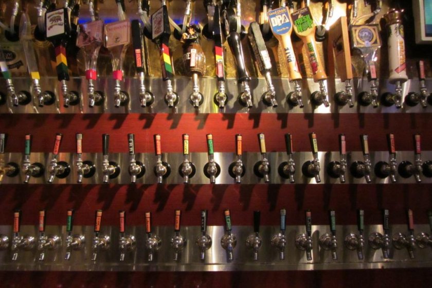 70 beers on tap will not leave you wanting