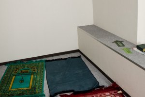 A prayer room can be used with others
