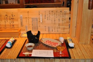 Iberico pork shabu-shabu half way through kaiseki course