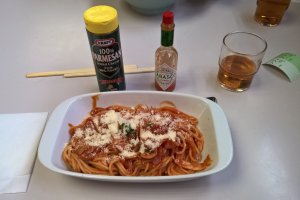 Another very popular item Neapolitan spaghetti