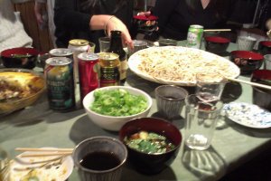 Soba Party with homemade soba from Masa the owner
