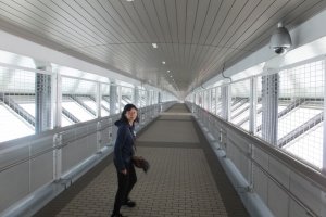 Covered walkway Shinminato Bridge