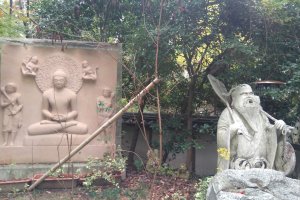 Buddha and a companion