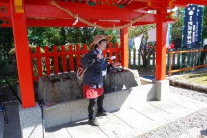 Purification first at Asuka Shrine