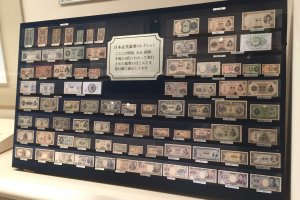 Paper money used in Japan