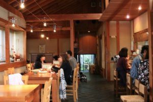 The interior of Matsuo is relaxing, and the aroma from the open kitchen is inviting.