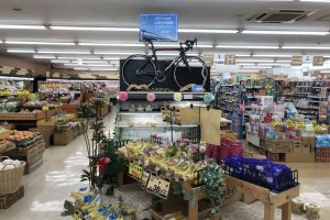 Cyclist-friendly local supermarket