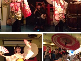 Sakura Unit (Traditional Japanese Dance & Music Team) putting on a fabulous show