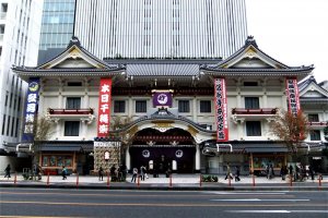 The entrance to Kabukiza in Ginza