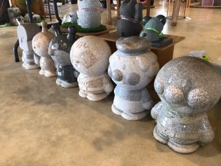 Anpanman, Baikinman and all the crew as stone statues for your garden!