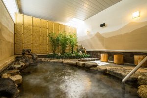 Natural hot spring bath
