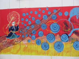 Wall painting in Asakusa