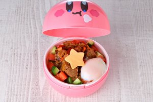 Kirby Loco Moco rice bowl