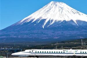 Mount Fuji may be Japan's tallest mountain, but a few blinks and you could miss Japan's iconic landmark with the ultra fast bullet train 