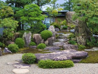 The scenery of the Japanese garden