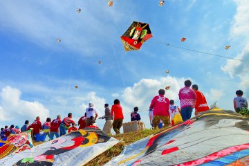 Giant Kite Battle of Mitsuke Imamachi &amp; Nagaoka Nakanoshima