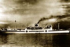 When Japan entered the war, Hikawa Maru was reinvented as a hospital ship, with red crosses painted on both of her sides.