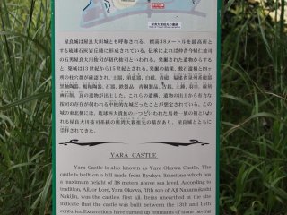 There are many signs in the park that detail what was once at the Yara Castle Site