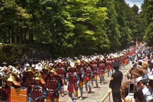A few of the locals participating in the 1,000-person Samurai procession