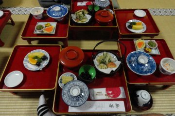 <p>A meal at the Shojoshin-in Temple</p>