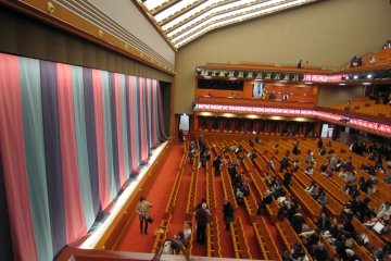 <p>Inside Kabuki-za viewed from box seats on the 2nd floor</p>