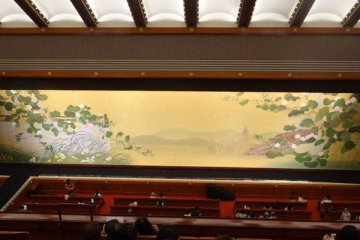 <p>One of the stage curtains viewed from the 2 floor</p>