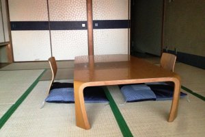 The larger rooms, such as those ending in numbers 1 to 6, have a Japanese Tatami room as well as large windows facing the canal.