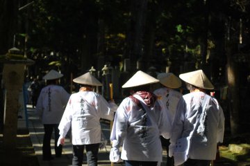 <p>Religious pilgrims travel to Koyasan via the Kumano Kodo&nbsp;throughout the year, but the most important time of year for Shingon&nbsp;Buddhists is March 21st, the anniversary of Kukai&#39;s eternal meditation.</p>