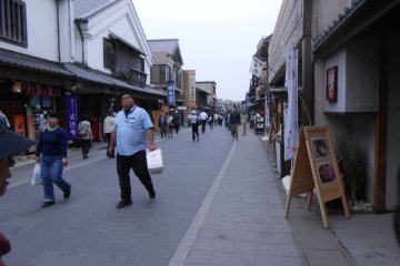 Okage street, approaching Naiku Shrine, is lined with shops and restaurants.