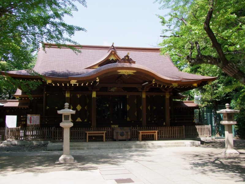 <p>The main hall of the shrine</p>