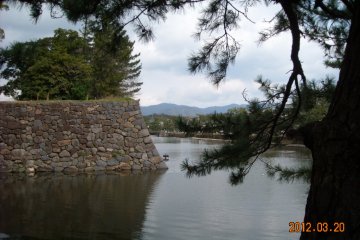 Matsue Castle outer wall and moat