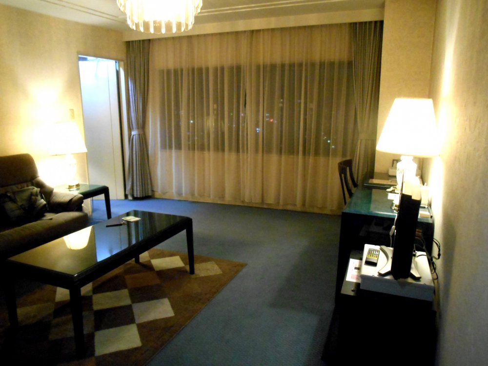 Inside the suite of Century Plaza Hotel Tokushima, which was the only available room during the Golden Week holidays!
