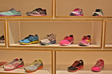 <p>Mizuno brand collection of Women&#39;s shoes at Nohara by Mizuno in Harajuku.</p>