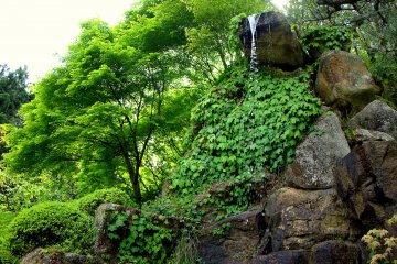 <p>Small rocky waterfall</p>