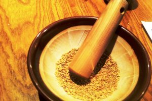 Joy of grinding your own goma or sesame seeds