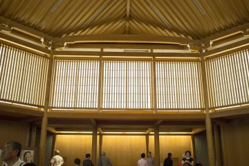 <p>The beautiful Japanese-house inspired interior of the National Noh Theater</p>