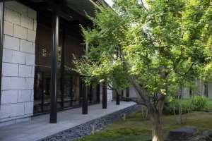 The garden outside the National Noh Theater