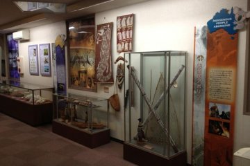 Australian indigenous articfacts on display